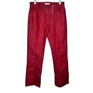NWOT J Crew women's red jeans size 10 preppy fall autumn 90s y2k